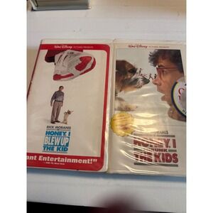 Disney Honey I Shrunk the Kids & Blew Up the Kid VHS Set Rick Moranis Good 2PK